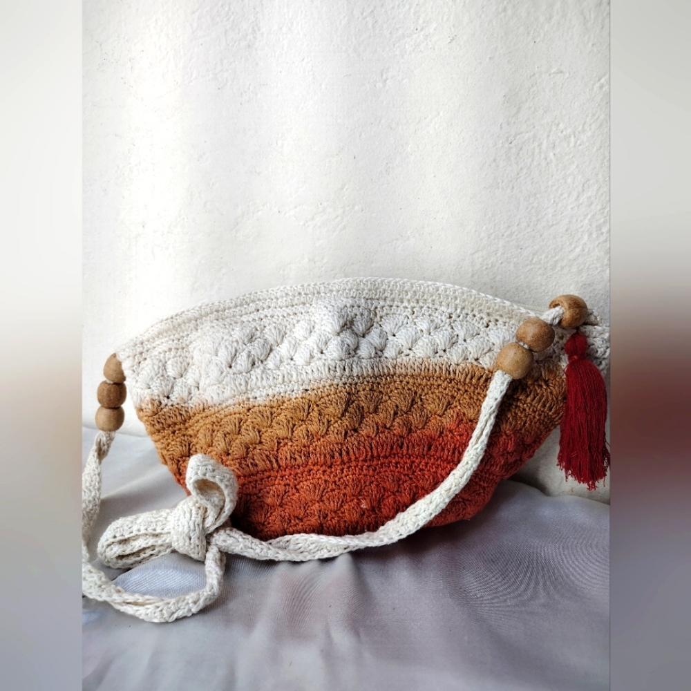 Small crochet handbag